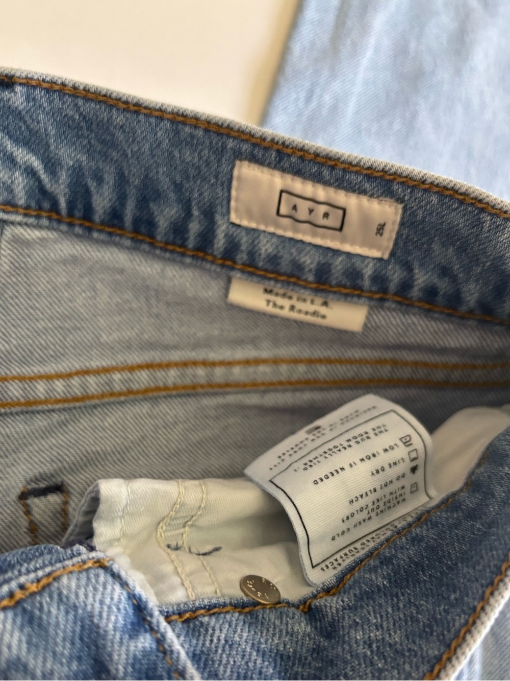 New AYR The Roadie Jeans size 25L - Picture 8 of 8